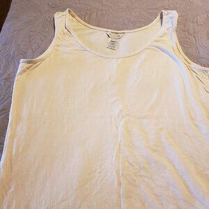 Multiples Cream/Ivory sleeveless Scoop Neck tank top -Size Large